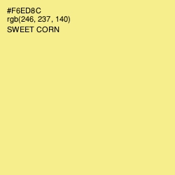 #F6ED8C - Sweet Corn Color Image